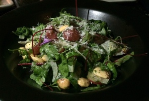 argula and red watercress salad