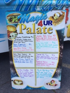 Magic 4UR Palate menu