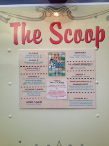 the scoop menu